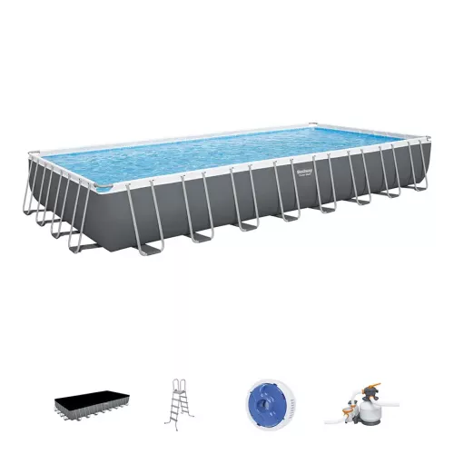 Каркасный бассейн 956x488x132 см с фильтром и аксессуарами BESTWAY 56623
