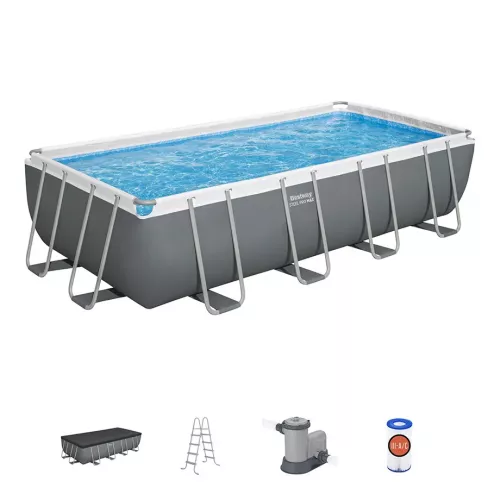Каркасный бассейн 549x274x122 см, прямоугольный, с аксессуарами, BESTWAY 56465